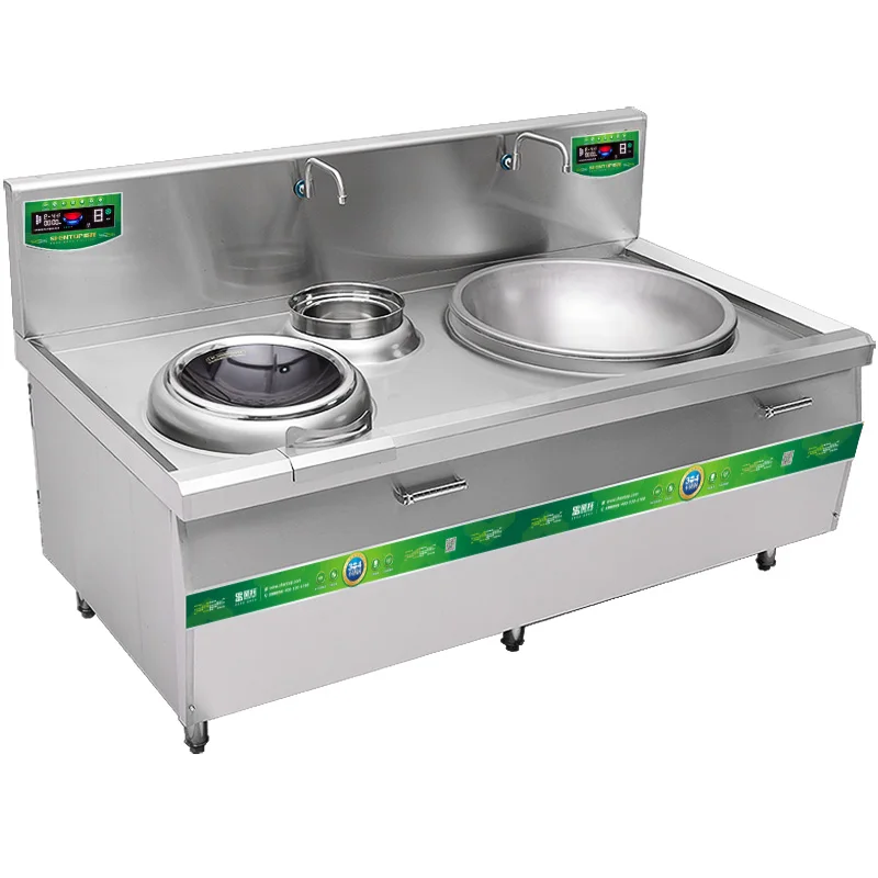 Energy Saving Big Gas Wok Range Stove Commercial Large Electric Induction Wok For Hotel Single Head  Induction cooker