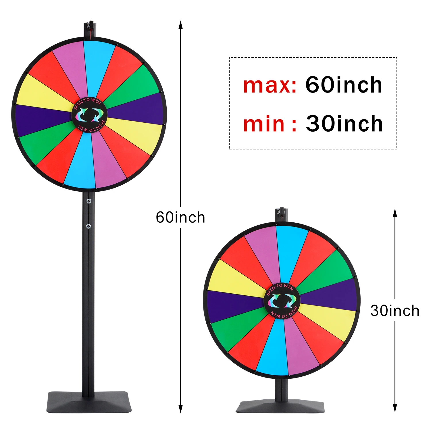 Высококачественное настольное вращающееся призовое колесо, напольная стойка для удачи