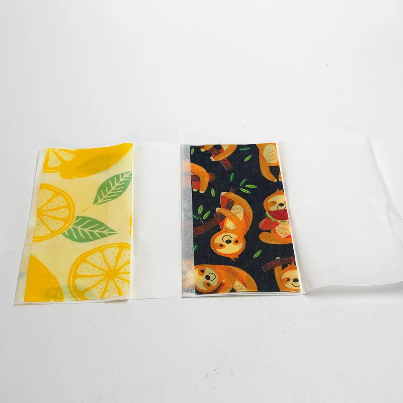 
Food Grade Custom Natural Organic Fabric Reusable Storage Eco Food Bees Wax Paper Reusable Wrap, beeswax food wrap set 