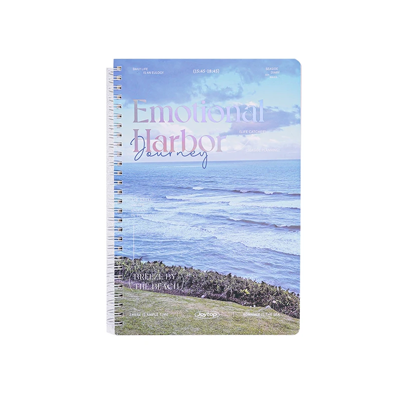 Joytop 102145 Wholesale Listen to the sea and fall asleep - B5 horizontal line inner page of flip coil book
