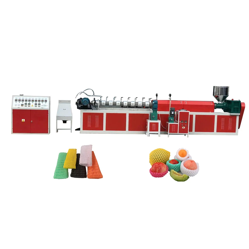 Hede Epe Foamed Mesh Net Plastic Extruder Forming Fruit Protect Making Machine  fruit foam net making machine epe net machine