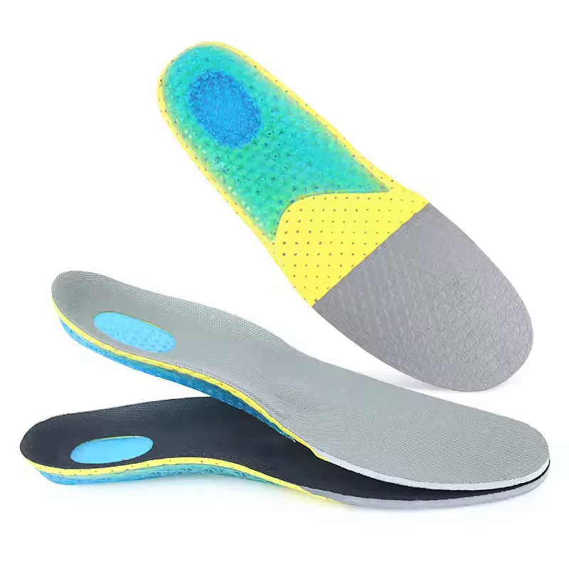 Soft and comfortable  shock absorption and cushioning sports comfort gel shock absorption EVA insole