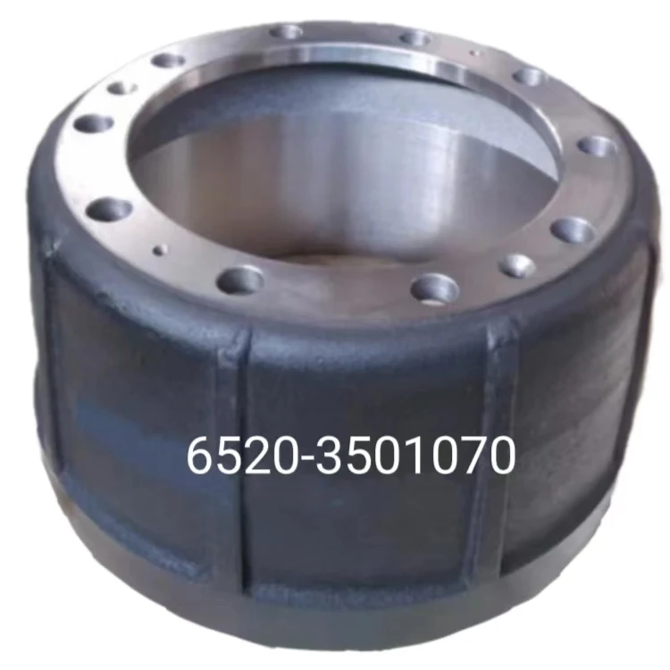 Russian truck KAMAZ brake drum OEM 6520-3501070