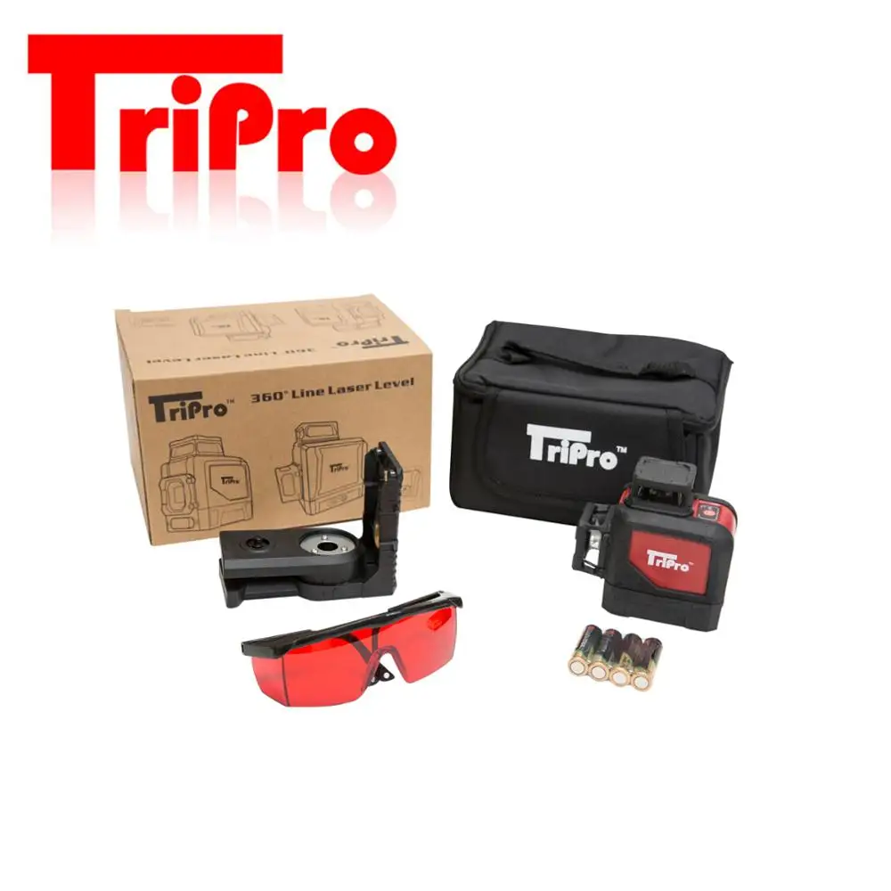  Красный лазерный луч на улице и в помещении tripro 3D 2x360 самовыравнивающийся лазерные линии уровень