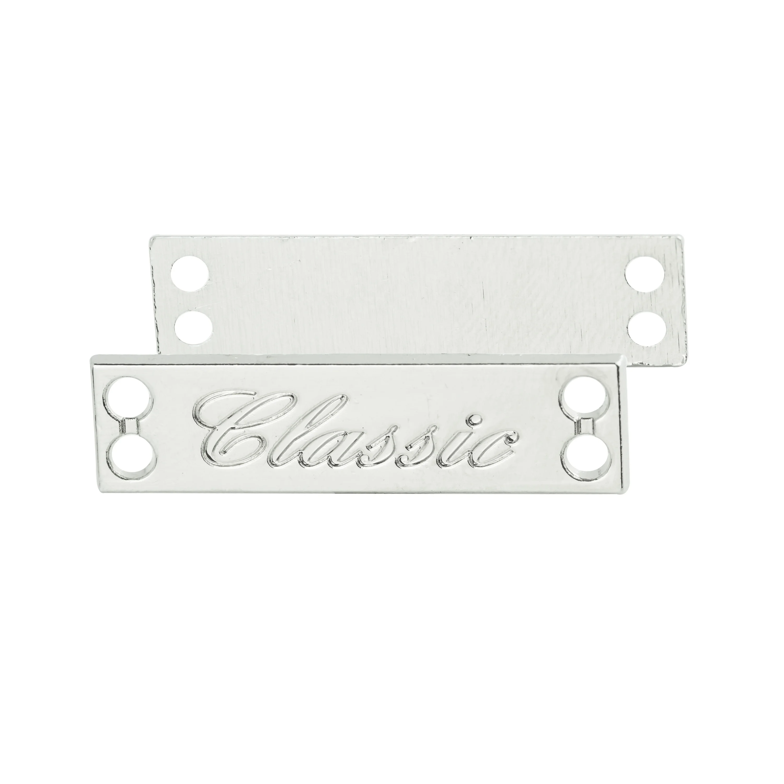 JinYi Hardware OEM ODM Custom Brand Logo Design Zinc Alloy Metal Label Tag for Clothing