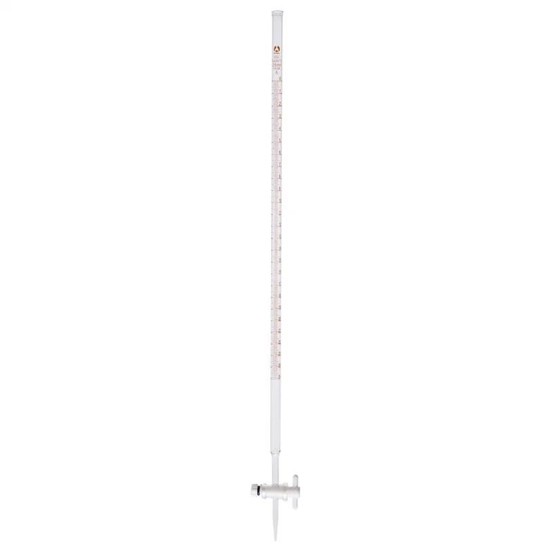 Laboratory Disposable Sterile Glass Clear Digital Acid Burette 50ml Acid Buret with PTFE Stopcock