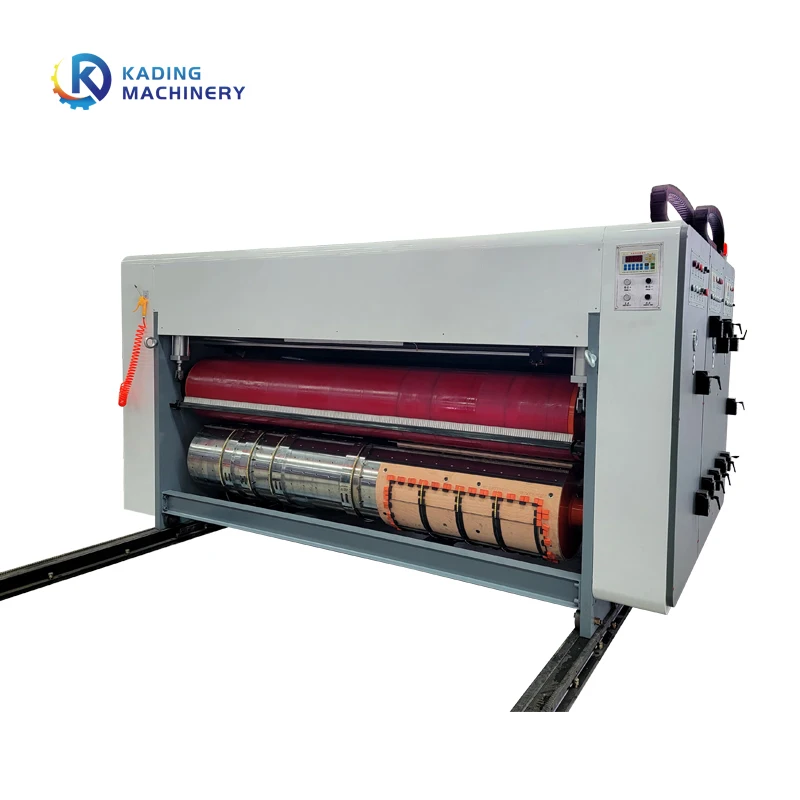 Paperboard Corrugated Cardboard Carton Box Printing Machine With Slotting Die Cutting Machine