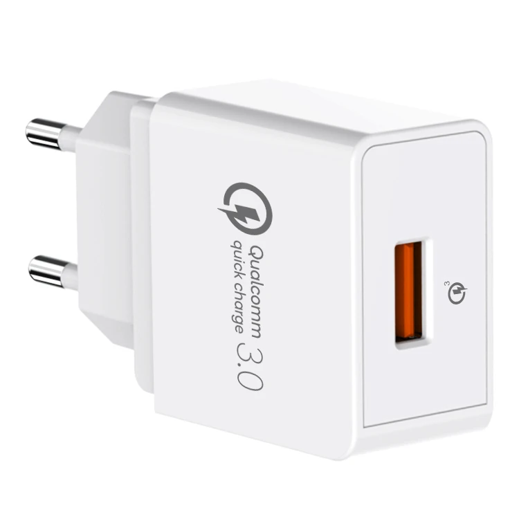 EU ROHS standardized Quick Charging QC 3.0 18W usb wall charger 3.0 usb travel charger for mobile phone