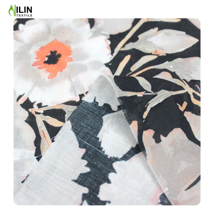 shiny soft printed lightweight wholesale floral woven 100 rayon fabric for dress