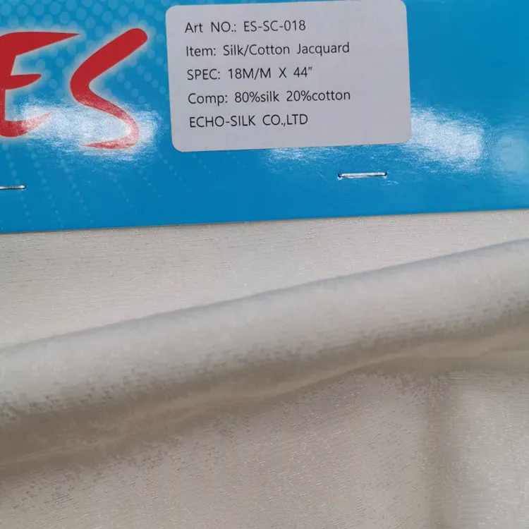 silk cotton blended fabric, cotton silk fabric