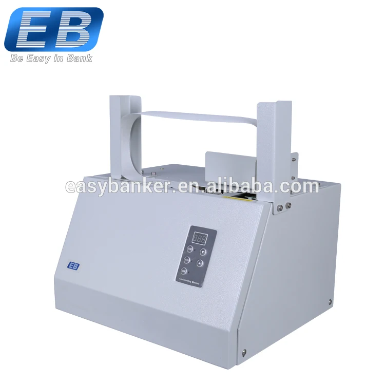 JB-208 Automatic Small Strapping Machine Banknote Banding Money Wrapping Heat Sealing Paper Packaging Food CE Certified New