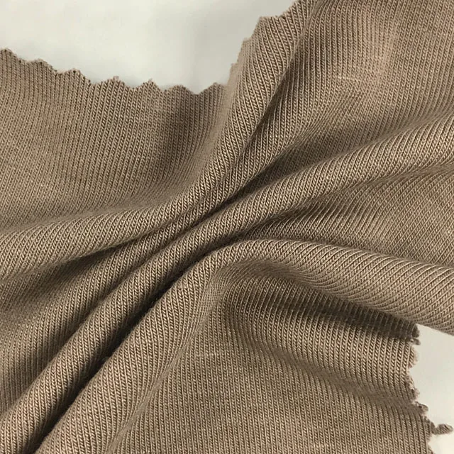 Premium Piece Dye Single Jersey 94% Bamboo 6% Spandex Knitted Stretch Fabric For Dresses