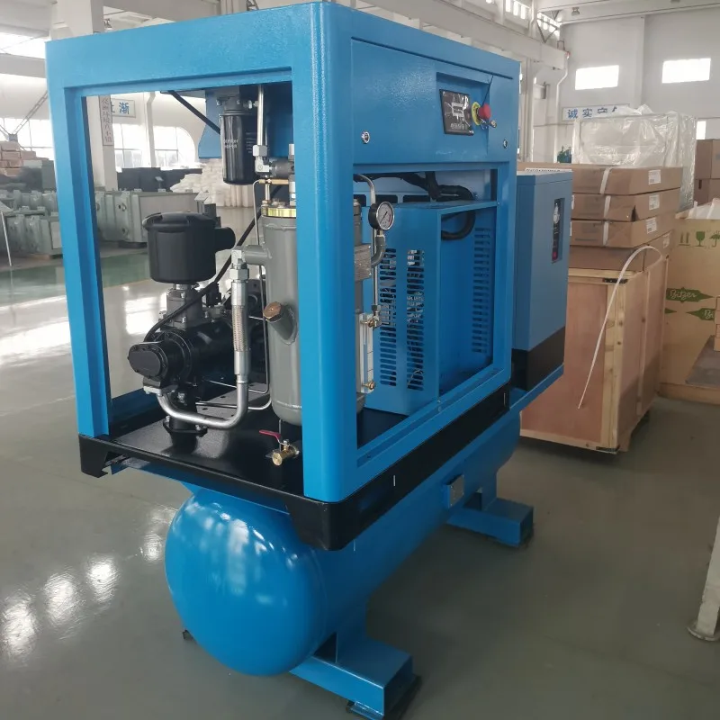 All In One Silent Combined Mobile Compressor Rotary Air Integrited Compressor for Pump Machine