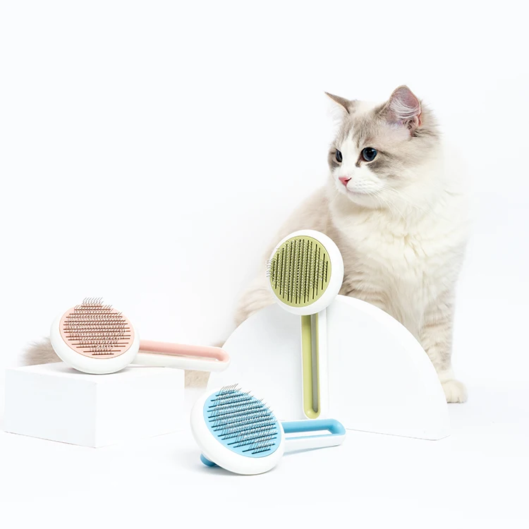 
Factory Supply Wholesale Grooming Non-Slip Handle cat dog brush 