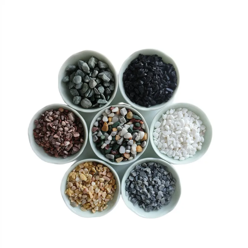 Factory Wholesale Natural Various Colors Gravel Landscape Cobblestone Crushed Washed Pebbles Stone For Outdoor floor