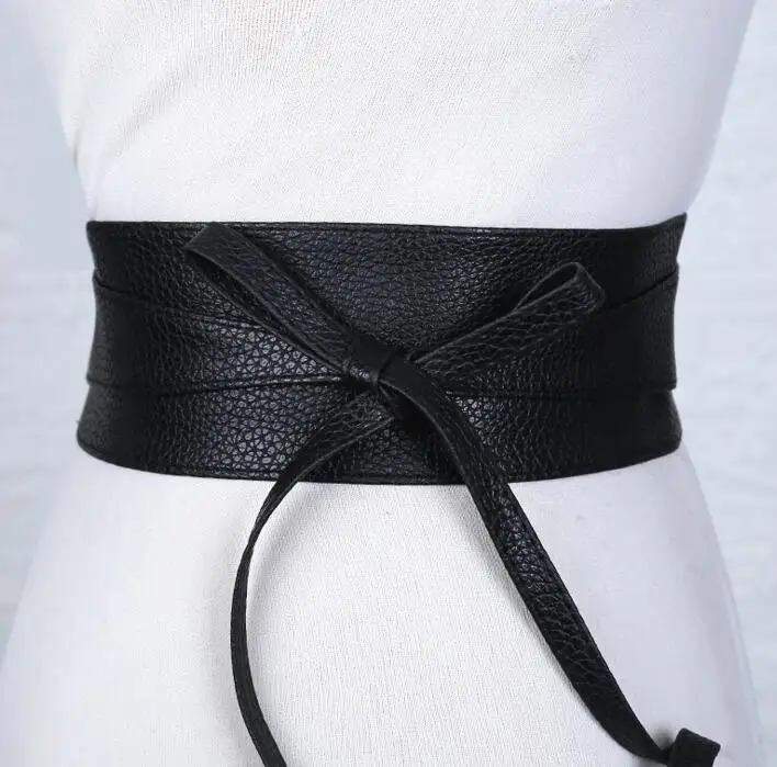 Belts & Accessories decorative dress belts Womens Fashion Leather Obi Style Wide Waist Band BeltPU Belts