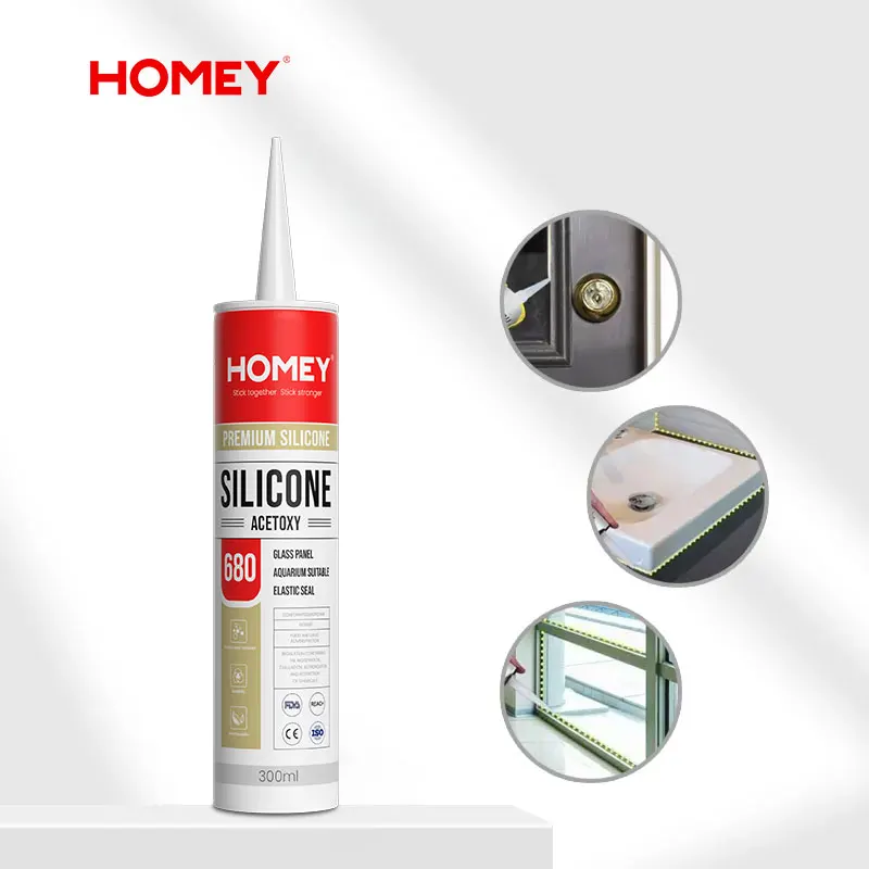 Homey adhesive to fish glass aquarium acetic silicone sealant for aquarium