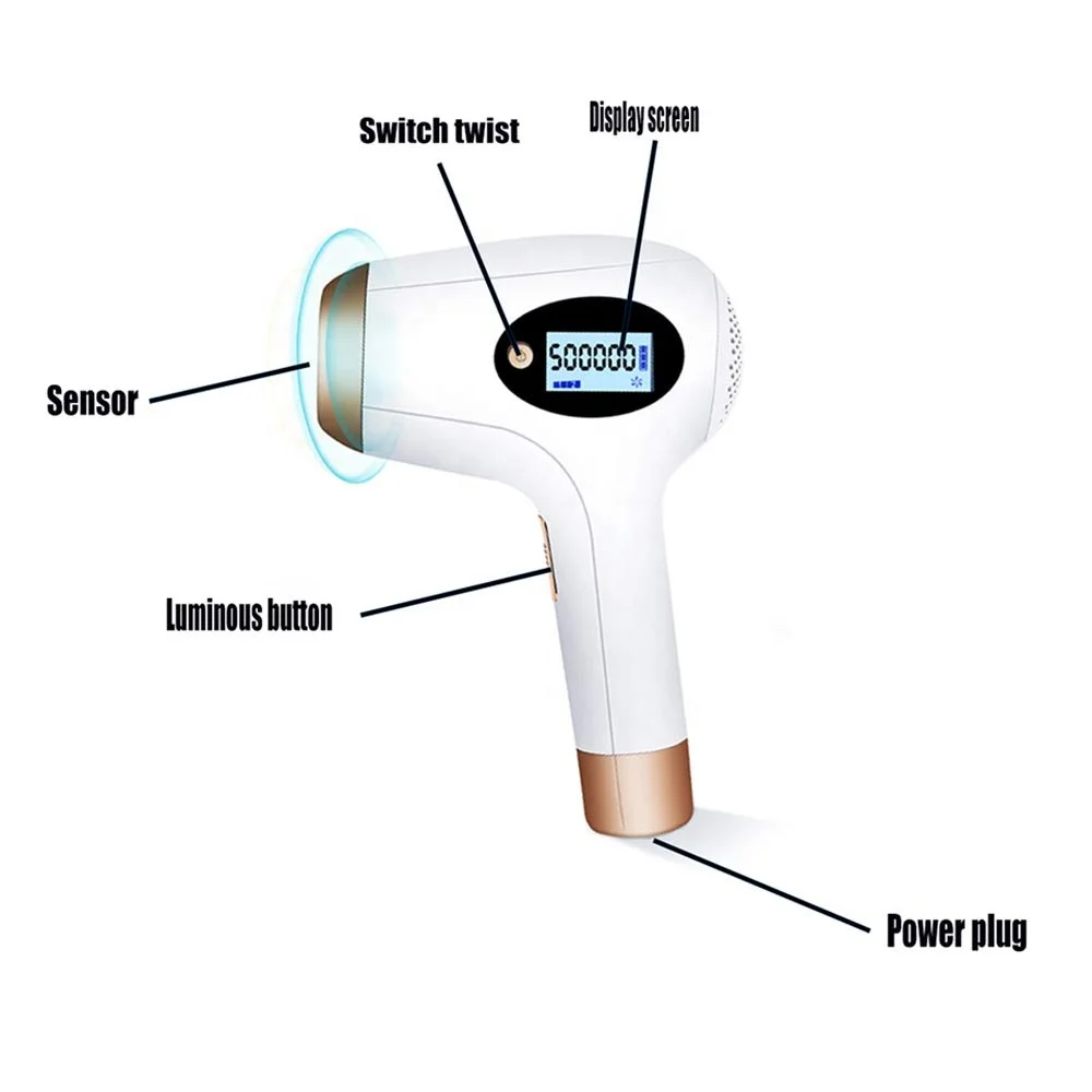 new design laser beauty equipment(new) 900000 flashes painless Permanent Laser epilator Home Use IPL Machine laser  hair removal