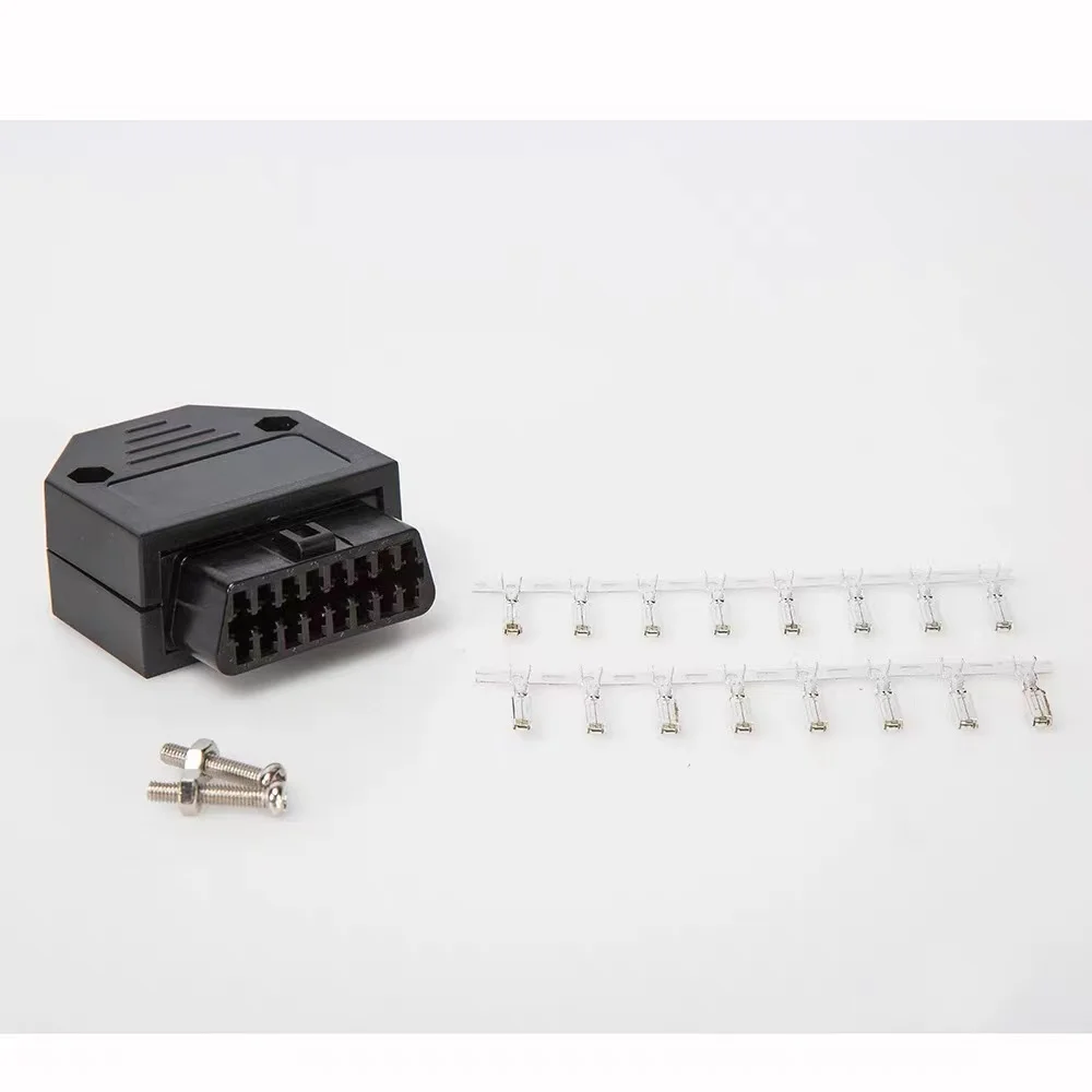 Universal OBD2 16Pin male Connector Adaptor Car Diagnostic Tool J1962F ELM327 OBD Male Connector