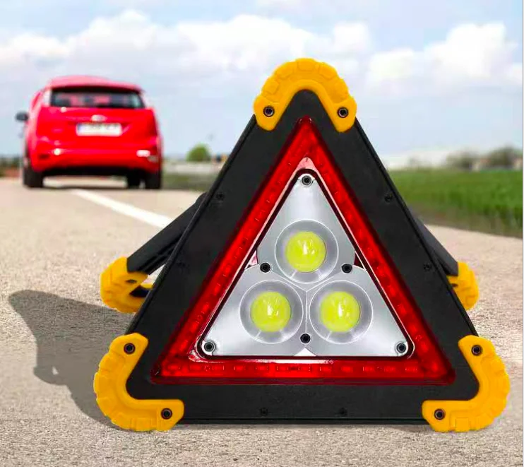 Emergency Parking Safety Solar powered LED Warning Triangle Light Signs, Warning Triangle