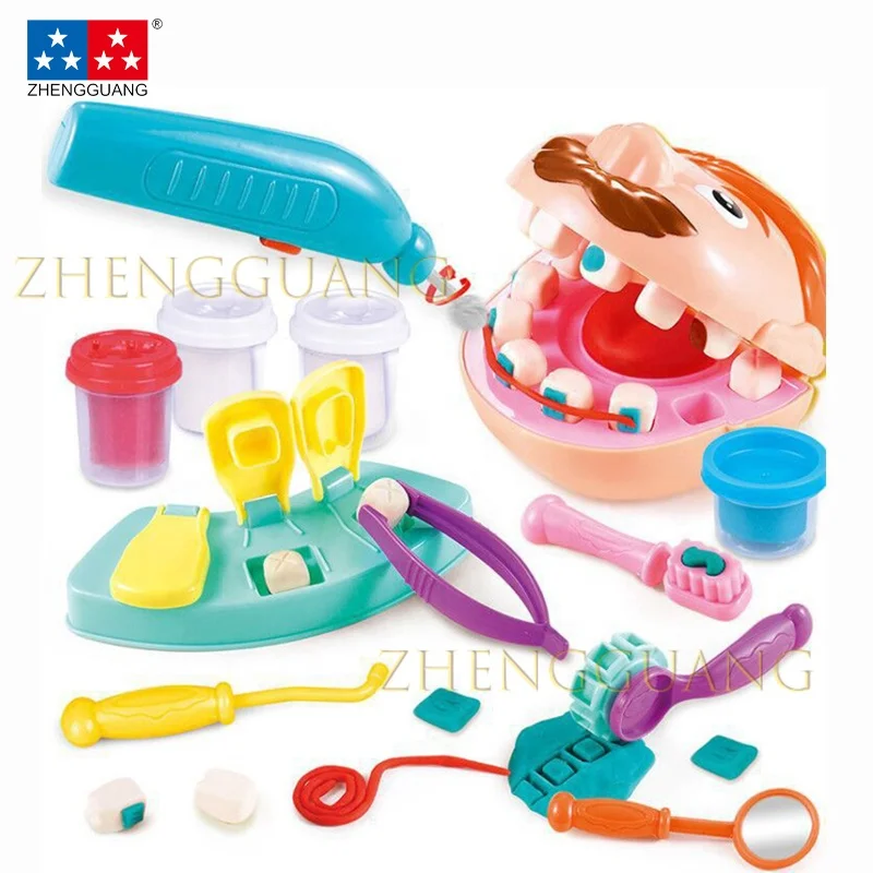 Zhengguang Pretend Play Toy Dentist Check Teeth Model Set Medical Kit Role Play Simulation Early Learning Toys Doctor Toys