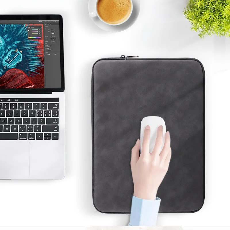 PU leather laptop bag HIGHT QUALITY Factory wholesale 11~15.6 inches computer bag simple style waterproof laptop sleeve