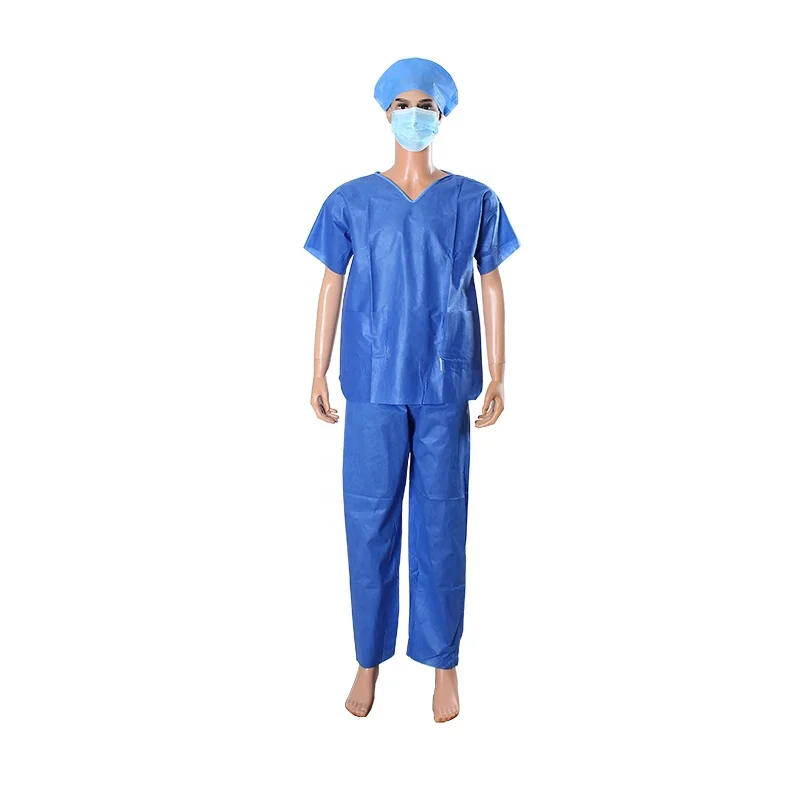 Nurse PP Disposable Scrub Suits For Operating Theatre Wear