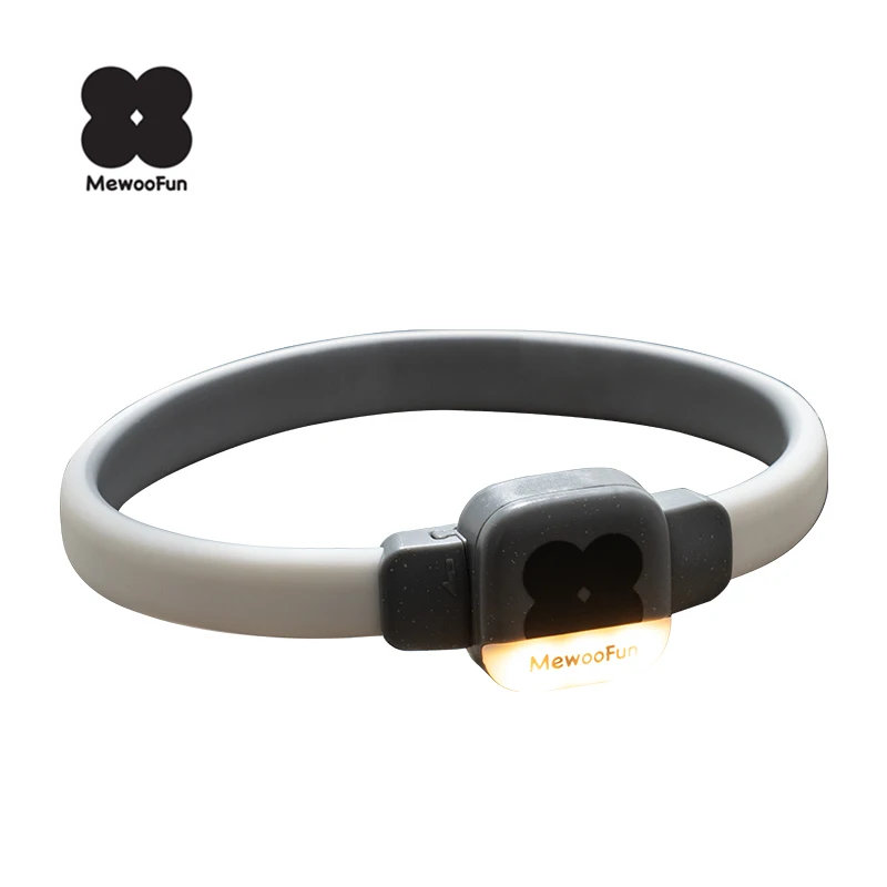 MewooFun 2024 Light Up Led Dog Collar Usb Rechargeable Custom Design Night Safety Flashing Glow In The Dark Light Dog Collar