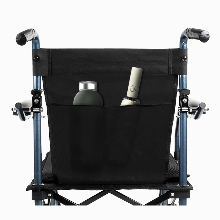Aluminum alloy folding wheelchair elderly portable travel trolley small wheel home portable wheelchair