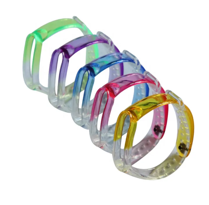 Soft Strap For Xiaomi Bracelet 5 Transparent Strap For Xiaomi Mi Band 5 Smart Bracelet Waterproof Sweat-proof Strap