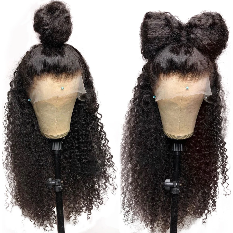 Cheap Kinky Curly Brazilian Human Hair HD Lace Frontal Wigs For Black Women Vendors 13x6 Hd Human Hair Lace Front Wigs Vendors