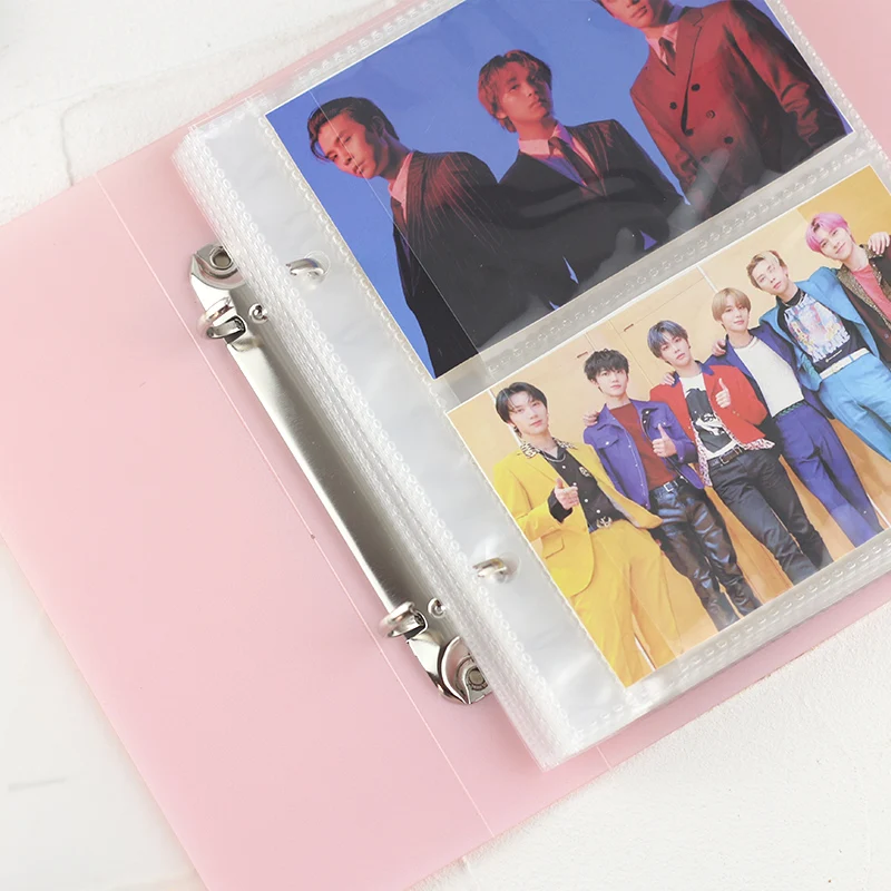 Kpop Photocard collection book macaron Color Picture Storage Book Cover for Business cards or pictures