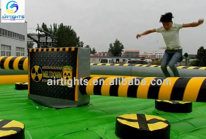 Latest Craze Wipe out Game Whole Set Good Price Inflatable Melt down for Sale