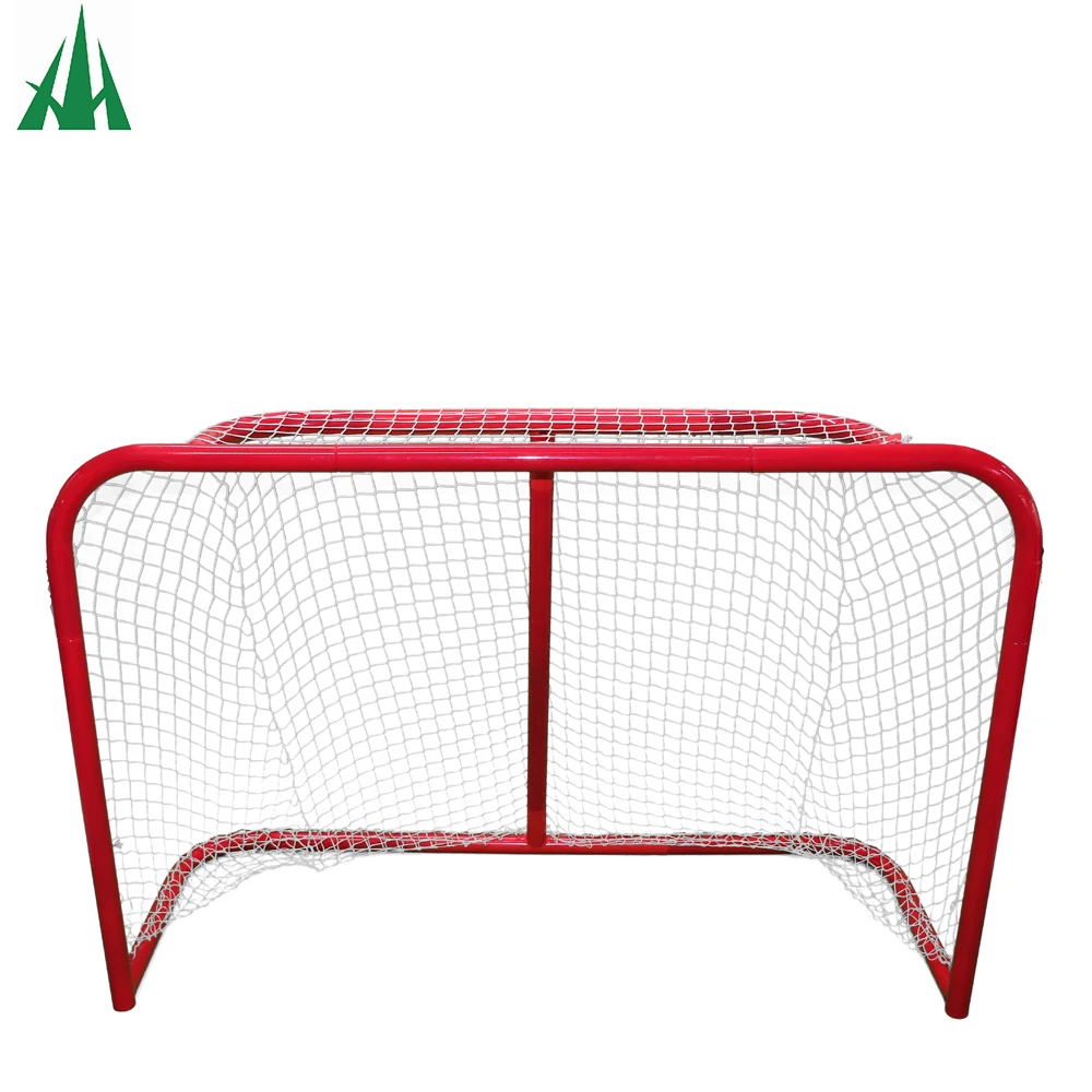 High quality steel tube portable assembly hockey goals standard size ice lacrosse goal training equipment