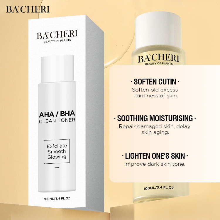 Kangrong Private Label Skin Care Face Care Organic Smoothing Whitening Exfoliate AHA BHA Face Skin Toner