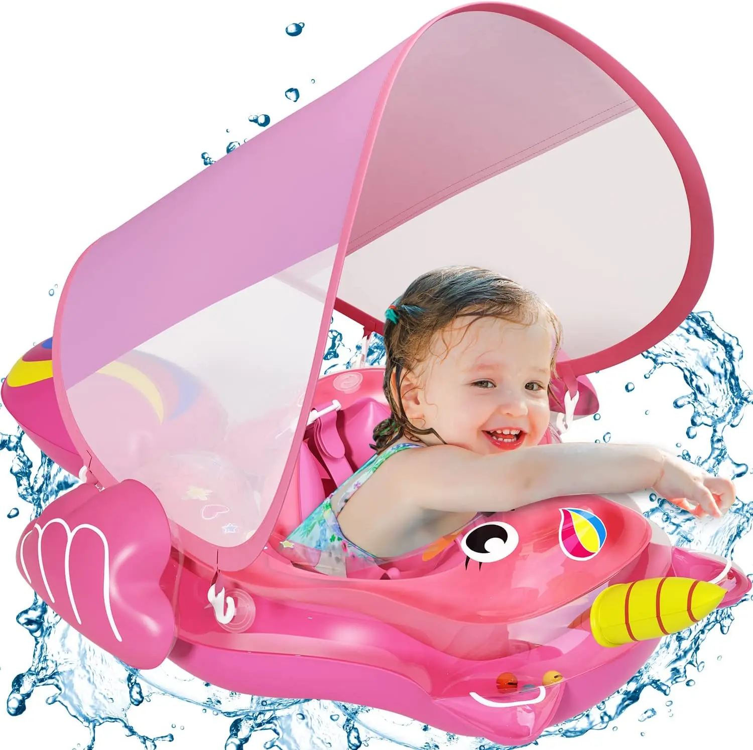 Children kids Pool Float Backstroke Baby Swim floaty for Newborn 3-36 Months Toddler water toys baby float for pool