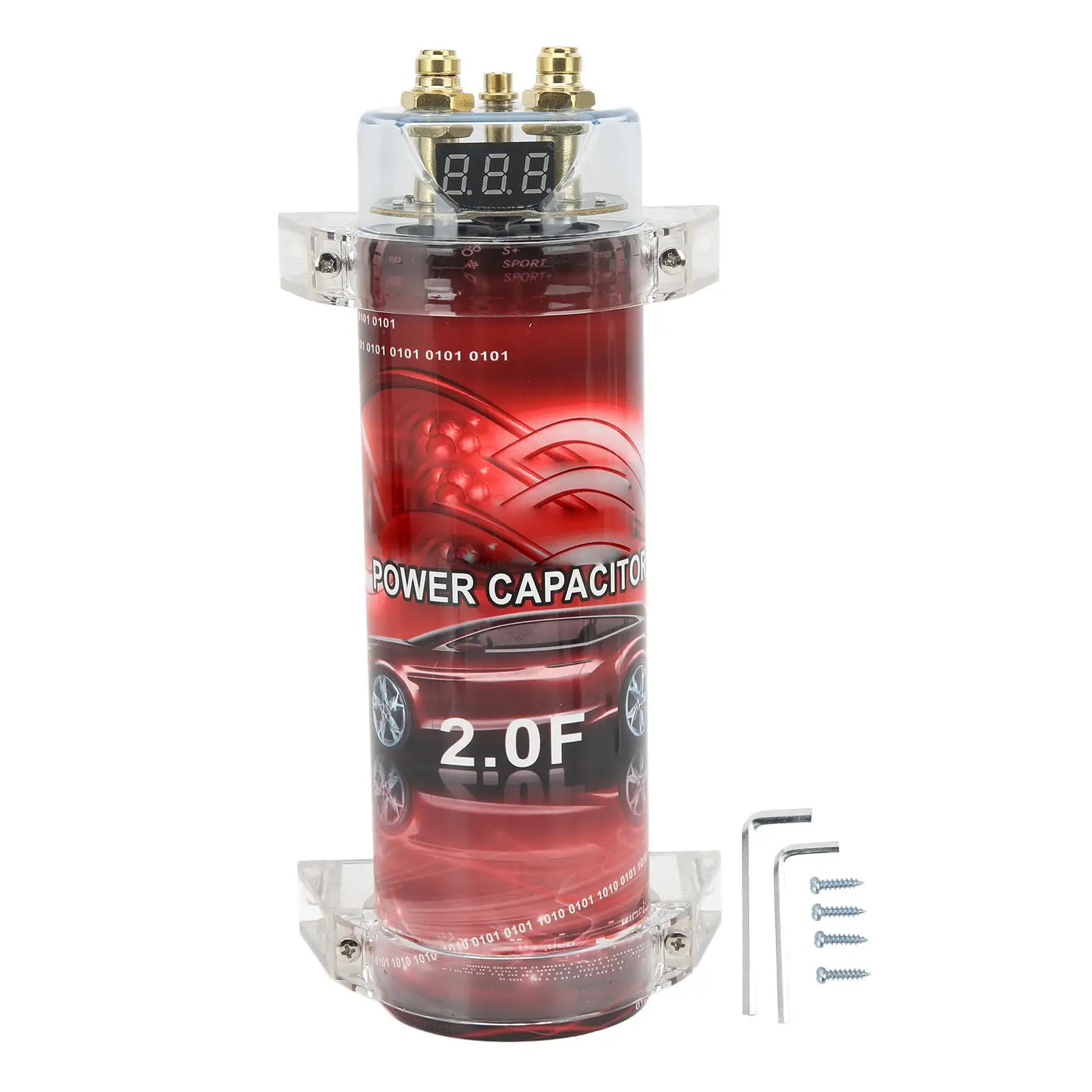 12V carcapacitor 4 channel sound amplifier digital designs car audio capacitor