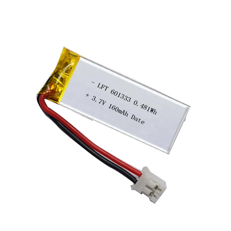 Factory supply 701333 601333 batrei 3.7v 160mah 165mah rechargeable battery 10C for e-cigarette Vape lighter