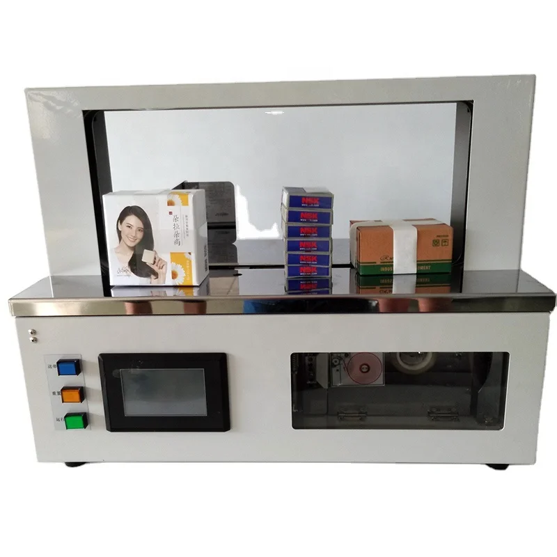 Tabletop banding machine paper OPP tape strapping machine heat sealing tape machine for printing shops