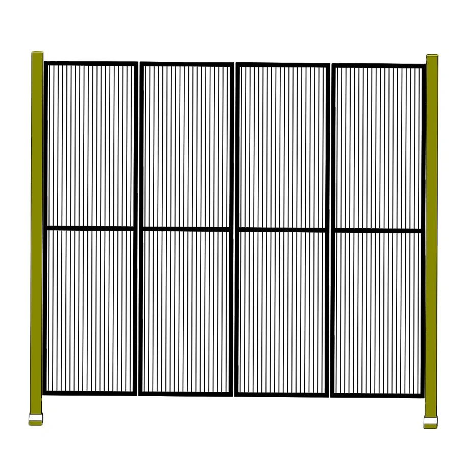 Machine safety fence gate double swing gate