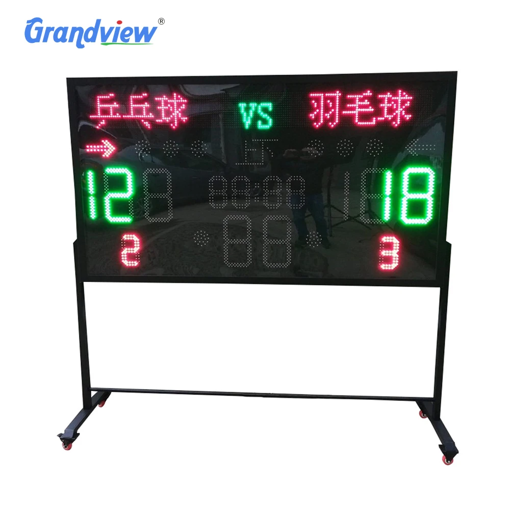 Outdoor Wireless Remote Electronic Football Score Boards Table Tennis Led Score Board Sport Score Football Digital Scoreboards