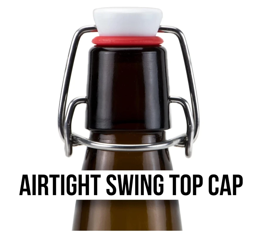 Wholesale 330ml 500ml 750ml 1Liter 1000ml swing top clear glass beer bottle