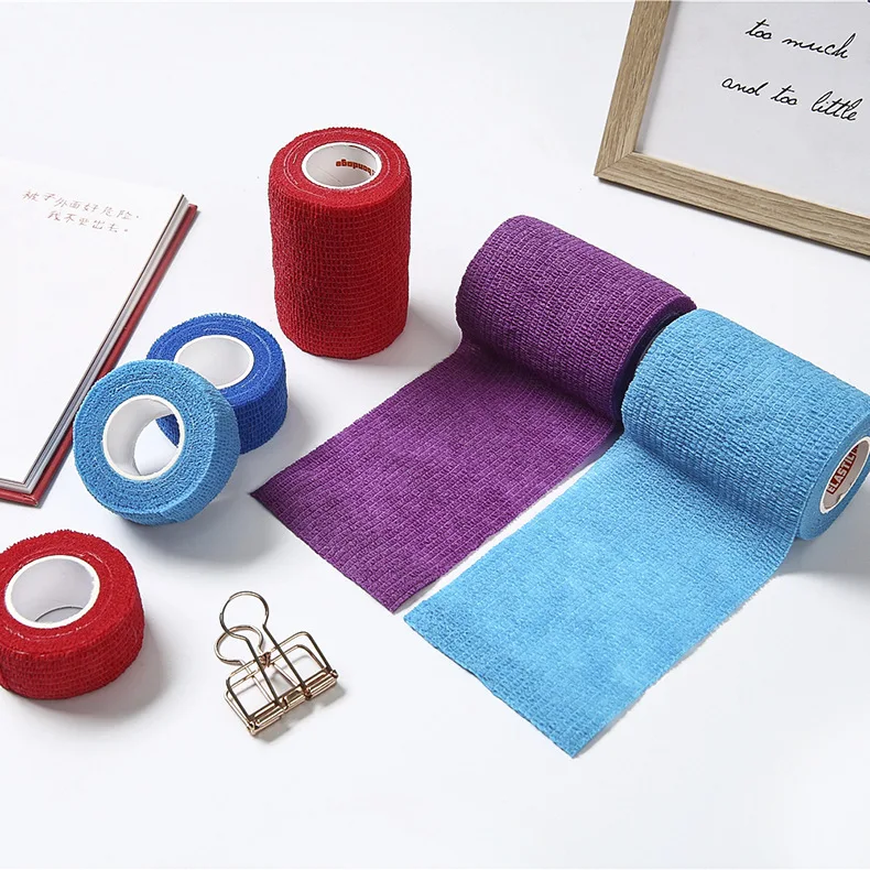 Factory Tattoo Grip Tape Wrap Cover Self Adhesive Bandage Elastic Cohesive Bandage for Tattoo Gun Permanent Makeup Machine