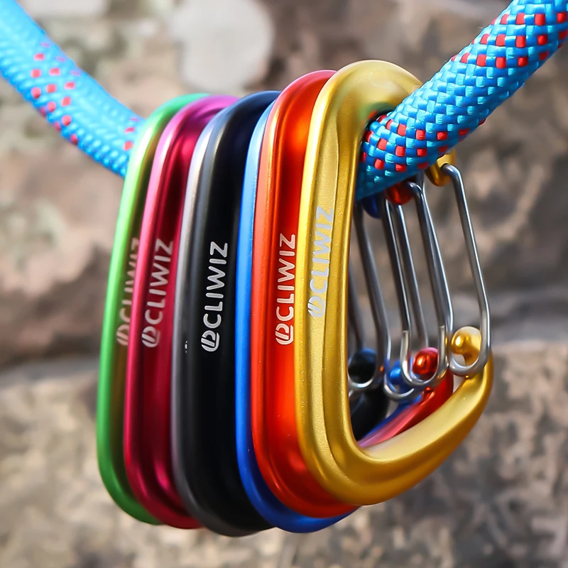 JRSGS 7075 Aviation Aluminum 80*48MM 12kn Ultra-Light Outdoor climbing accessories Hammock Hooks Customized Carabiner Clips