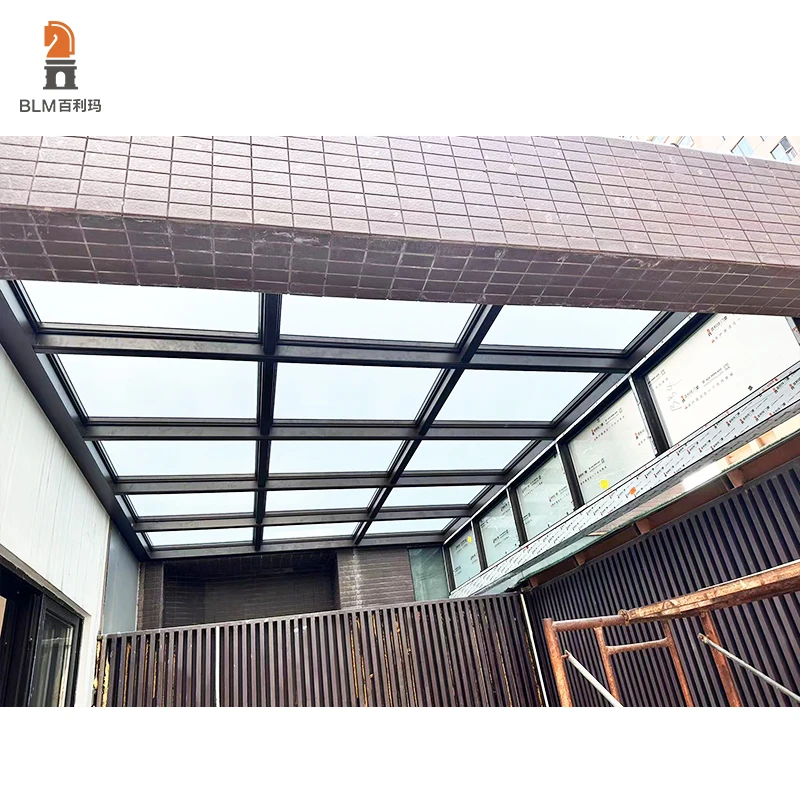 Florida Villas Customized Outdoor Aluminum Winter Garden Room House Glass Sunrooms hurricane impact doors and windows