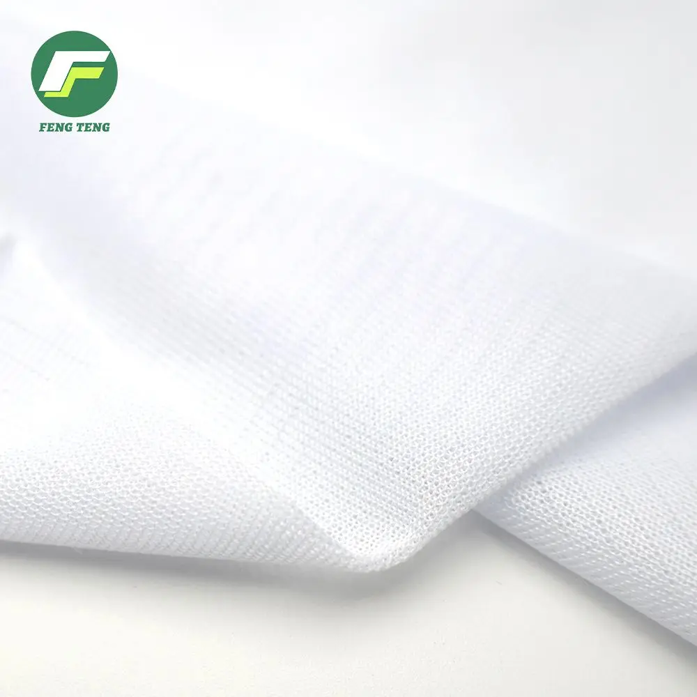 301 Customized Polyester 0.4 Thickness High Stretch Double Faced Knitted Lining Fabric for Leather