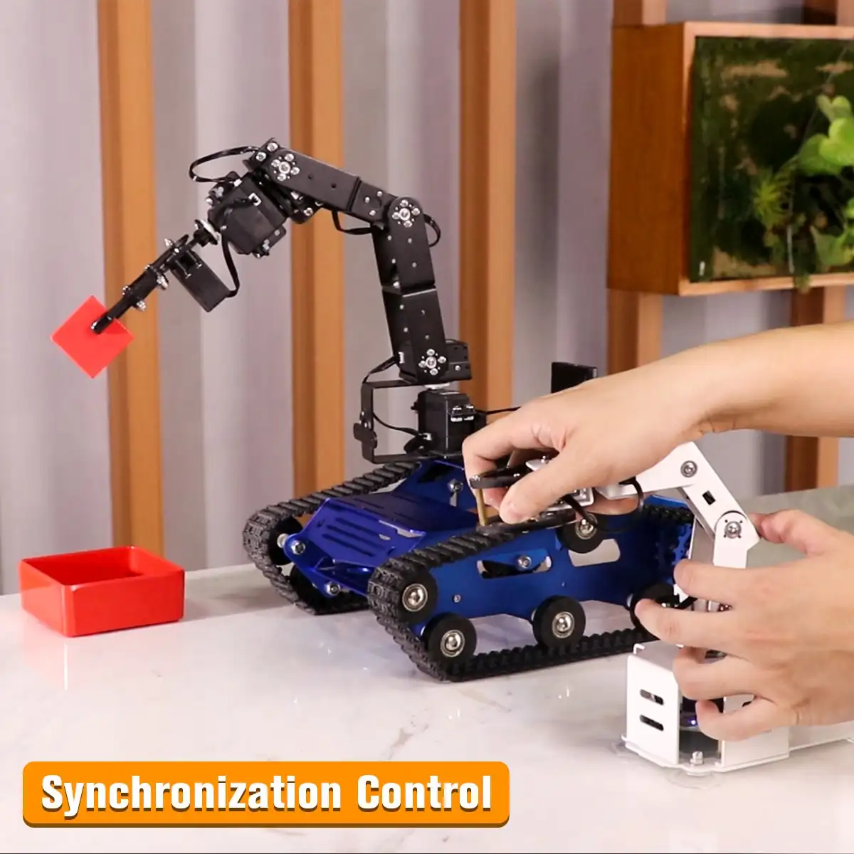 Hiwonder Tankbot Робот Танк STM32 программируемый Роботизированный автомобиль паровой Обучающие игрушки-роботы