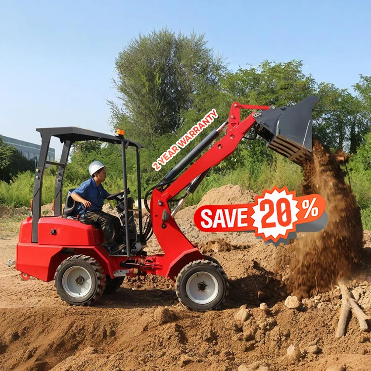 MAP H180 mini loader small wheel loaders hydraulic lift mini function Electric wheel loader with high quality