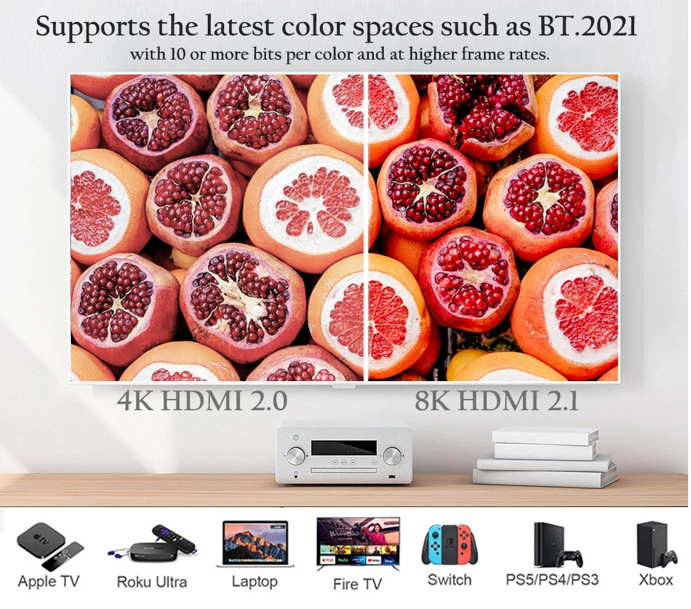 UL UHD HD AWM 20276 HDMI Kabel 8K 4K 2.1 HDCP 2.2 3D Data Cord 7680P Ethernet 8K  21 HDMI Cable