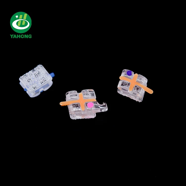 Dental Braces Orthodontic Sapphire Brackets with indicator Sapphire Brackets